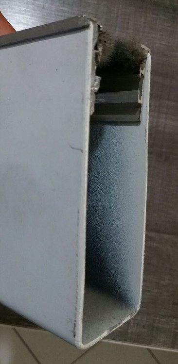 ریل لبه 10 آهنی کرکره برقی رنگ سفید